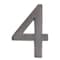 Architectural Mailboxes Brass 5 inch Floating House Number Dark Aged Copper 4 3585DC-4 - alternate 1